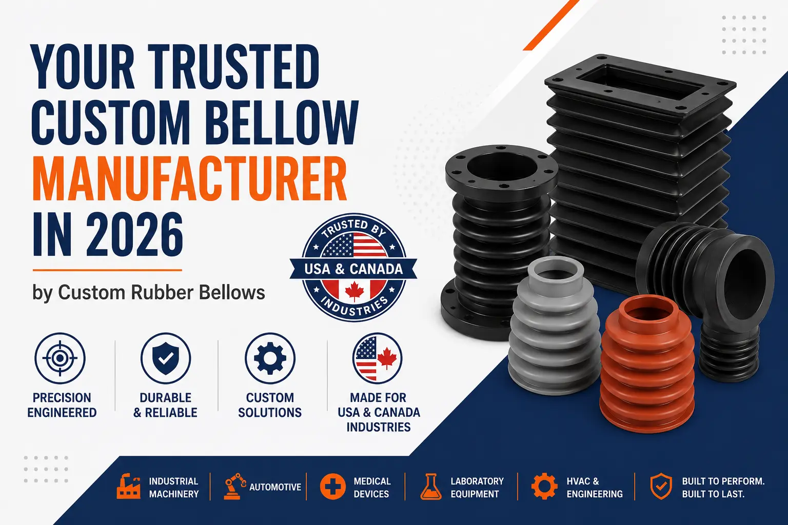 Your Trusted Custom Bellow Manufacturer in 2026 by Custom Rubber Bellows